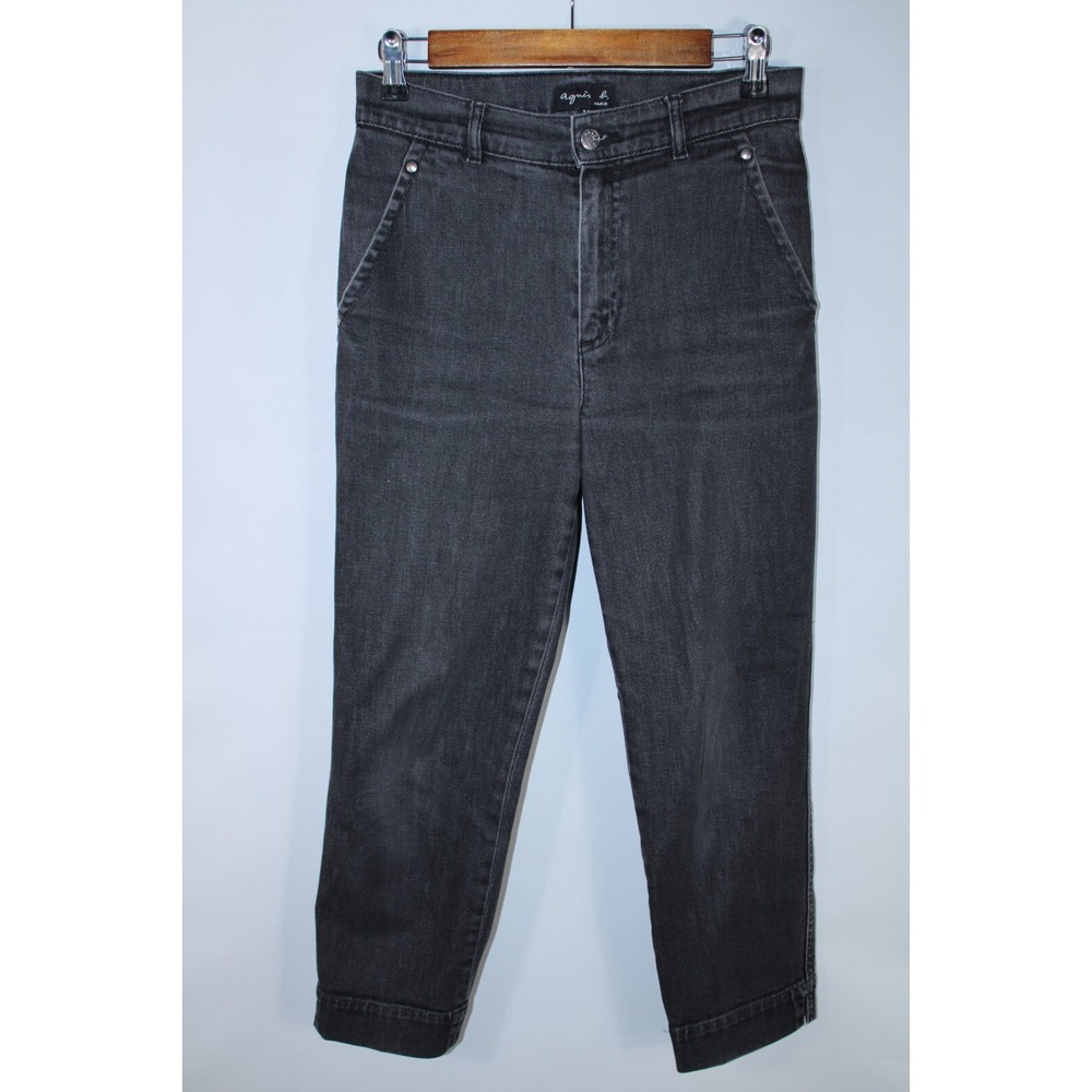 Agnes b. Women's Size 36x24 Black Cropped Jeans